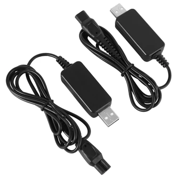 2 Gabals USB Spraudni 15W 15V HQ850 Lādētāja Adapteri, lai Skuveklis Bārdas S5079 PT726 Maksas