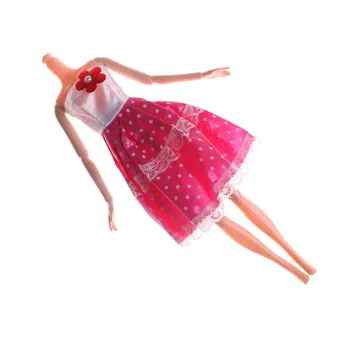 Modes Svārki Puse Kleita Sākotnējā Lelle Vienu Oriģinālu Leļļu Apģērbs Ziedu Rozā Kleita Augstas Kvalitātes