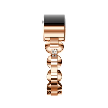 Jaunu Rhinestone nerūsējoša tērauda Ātri Atbrīvot watchband aproce Rezerves siksna aproce Fitbit Maksas 2 smart watch band