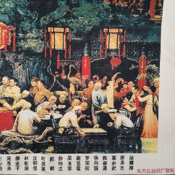 Ķīna vecā zīda Thangka, piemēram, karājas glezna, Izšuvumi Attēls Krāsošana 160x60cm