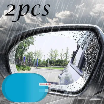 2gab Automašīnu Atpakaļskata Spogulis ar aizsargplēvi Miglas Logu Skaidrs, Ūdensnecaurlaidīgs Atpakaļskata Spogulis Aizsardzības Mīkstā Plēve, Auto Piederumi