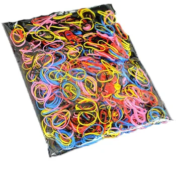 100pcs/daudz Candy Color Matu Virves Bērnu Bērni Zirgaste Turētājs, Elastīgās Matu Lentas Matu Aksesuāri Gumijas Virvju Silikona Hairband