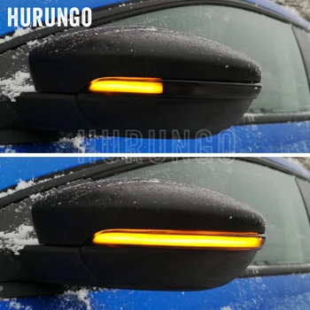 Dinamisku Pagrieziena Signāla LED Sānu Atpakaļskata Spogulis Indikators Blinker Repeater Gaismas, Volkswagen VW Polo MK5 6R 6.C 2009 -2017