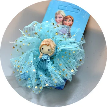 Disney bērnu matu piederumus, galvassegas matadatu insfrozen elsa Princese Anna matu klipu bērnu meitene baltā sniega dzijas svārki klipu