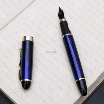 Jinhao X450 Luksusa Vīriešu Fountain Pen Uzņēmējdarbības Studentu 0.5 mm Papildus naudas Sodu Nib Kaligrāfijas Biroja preču Rakstīšanas Rīks
