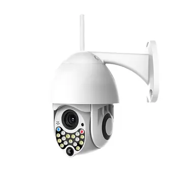 Mājas Drošības HD 1080P IP Kameras Bezvadu Āra Cam 17LED 2MP, ātrgaitas CCTV IS Fotokamera ar Skaņas Gaisma Modinātāja Funkcija