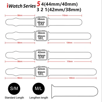 Band Apple Pulksteņu Siksniņas 44mm 40mm 42mm 38mm Silikona Pin‑Un‑Saldumu Slēgšanu, Sporta jostu, rokassprādzi iwatch sērijas SE 3 4 5 6
