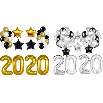 2Sets 2020. gada Izlaidums Puse Uzstādīt Absolvēšanas Pull Karoga Absolvēšanas Balonu Kombinācija Absolvēšanas Apdare