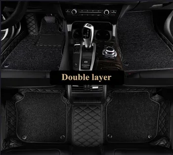 Augstākās kvalitātes! Pasūtījuma speciālās automašīnas grīdas paklāji BMW 5. Sērijas G30 2020-2017 izturīgs, ūdensnecaurlaidīgs divu līmeņu auto paklāji,Bezmaksas piegāde
