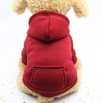 Pet Suns Mētelis pelēkā vārna Mīksta Vilnas Ziemas Siltā Kucēns Apģērbs Suņu sporta Krekls Suņu Kostīmu Maziem Suņiem Pet Piegādēm XS-2XL