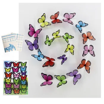 18pcs/daudz 3d Crystal Butterfly Sienas Uzlīmes, Skaisti Tauriņi Mākslas Uzlīmēm, Mājas dekoru, Uzlīmes, kāzu rotājumi Uz Sienas