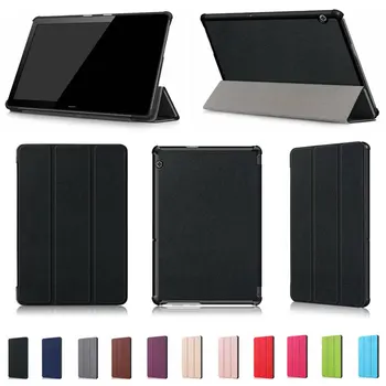 Magnēts PU Ādas Segumu Stāvēt Gadījumā Huawei MediaPad T5 10 Tablet PC