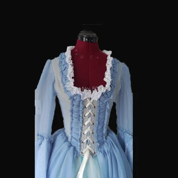 Pielāgoti!JAUNAS Royal 18 Gadsimta franču Hercogiene Retro viduslaiku, Renesanses Reenactment Teātra pilsoņu kara Viktorijas kleita HL-339