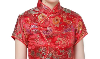 Šanhajas Stāsts Vintage Elegants Ilgi Ķīniešu Kleita Mākslīgās Zīda Cheongsam Ilgi Qipao Ķīniešu Tradicionālā Kleita Sievietēm