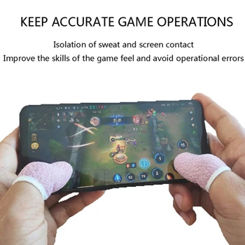 6Pcs Sviedri izturīgas Mobilās Spēles Īkšķa Pirksta Uzmava Touch Screen Sensitive Cimdi