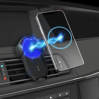 Bezvadu Lādēšanas Auto Qi Tālrunis Stāvēt Automātiskās Spriegošanas Auto Gaisa Ventilācijas Mobilo GPS Turētājs Stiprinājums 4.7-6.5 collu Universālās Jaunākās
