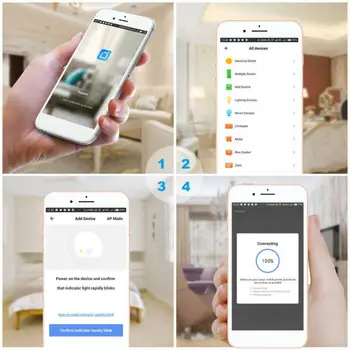 AK Smart WiFi Plug Adapteris, Tālvadības Balss Kontroles Monitora Strāvas Kontaktligzdu Laika Funkcija Strādāt Ar Alexa, Google Home Tuya