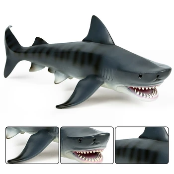 Okeāna Jūras Dzīvi Dzīvnieki Tiger Haizivs Dzīvnieku Modelis, Pvc Figūriņas Zemūdens Pasaules Simulācijas Modeļi Rotaļlietas
