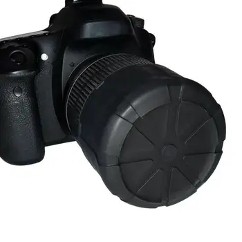 Compressible DSLR Kameras Objektīva Vāciņu, Silikona Universāls Ūdensizturīgs Aizsargs Pret Putekļiem Fallproof Vāciņi