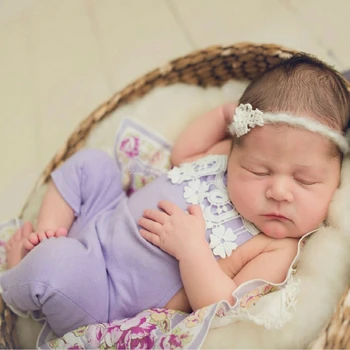 Mežģīnes Baby Romper Jaundzimušo Photography Prop Zīdaiņu Bērnu Foto Atvašu Piederumi