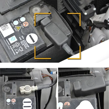 1pc Auto Negatīvu Baterijas Aizsargs Vāks ABS Akumulatora Aizsardzība Klp Volkswagen VW Polo Jetta Skoda Fabia, Ātras Automašīnas