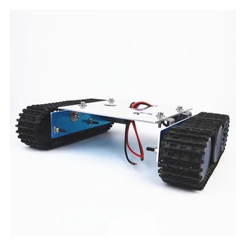 12V Alumīnija Sakausējuma DIY Savākt Tvertnē Robots Caterpillar Transportlīdzekļa Platformas, Šasijas Montāžas Komplekts Arduino