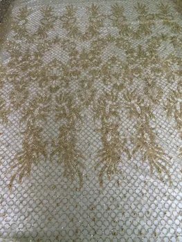 Jaunākās yaking-92601 āfrikas tilla acs auduma mirdzoša pielīmē spīguļi, vizuļi mežģīņu auduma puse kleita