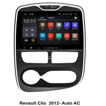Android 10 Nav Auto DVD Atskaņotājs, GPS navigācijas Renault Clio 2013-2019 Auto radio atskaņotājs multivides 1din galvas vienības magnetofona