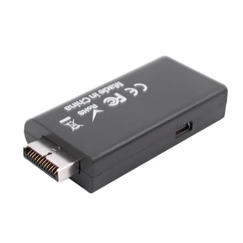 HDV-G300 PS2, lai HDMI 480i/480p/576i Audio Video Converter Adapteris ar 3.5 mm Audio Izeja Atbalsta Visas PS2 Displeja Režīmi