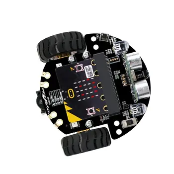 1Set Micro:mazliet Grafiskās Programmēšanas Robots Mobilo Platformu Smart Auto V4.0 Atbalsta Līniju Patruļas Apkārtējā Apgaismojuma Piederumi