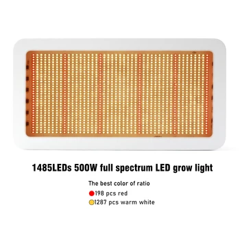 500W LED Augt Gaismas Panelis Pilna Spektra 110V Apgaismes Spuldzes Phytolamp, telpaugi siltumnīcas efektu Izraisošo Augu Augt Telts