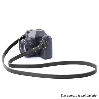 CANPIS Teļāda Melns Ādas Plecu Kakla Siksna (Mikro) Digitālā Fotokamera Leica X1 X2 M8 M9 M6 M3 Sony NEX 5/6/a7