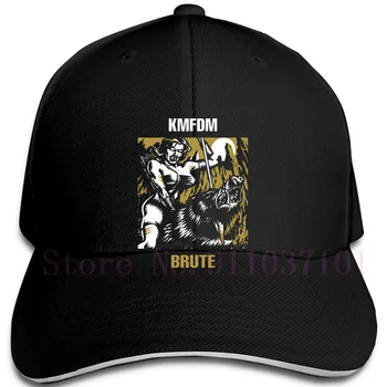 Jaunu Vintage 1990. KMFDM Brutālu Black Izdrukāt Ceļojuma Datumus Izdrukāt regulējamu cepures Beisbola cepure naģene Vīrieši Sievietes