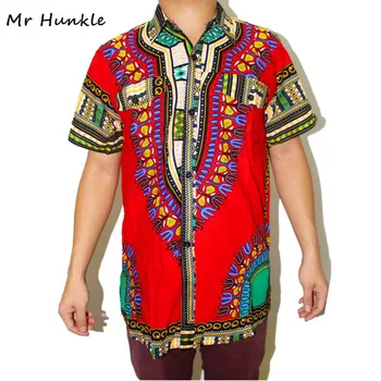 Priekšsēdētāja Hunkle Dashiki Tradicionālo Āfrikas Apģērbs vīriešu Krekls, Kleita Vīriešu Klasiskās Bazin Riche Dashiki Topi Vasaras Blūze Drukāt