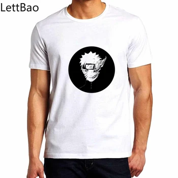 Naruto Kurama Harajuku Vīriešu T Krekls Vīriešiem Ullzang Vintage Estētisko T-Krekls Japānas Stila Tshirt Modes Grafiskais Top Tees