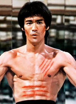 Bruce Lee Motivācijas Super Kung Fu Zvaigžņu ZĪDA PLAKĀTU Dekoratīvā Sienu apgleznošana 24x36inch
