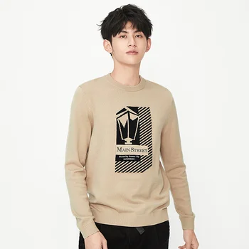 SEMIR Džemperis Vīriešiem korejiešu Stilā, Modernu Žakarda Džemperis Vīriešiem Ir 2021. Apaļu Kakla Džemperis Ziemas Jaunais Stils