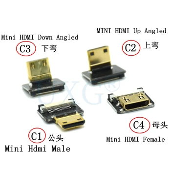 FPV Micro HDMI-Mini HDMI-90 Grādu Savienotājs standarta jo Elastīgu Dzīvoklis HDMI-Lente Kabeļu FFC Piķis 20pin Par Dūkoņa Gopro DSLR Gimbal Komplekts