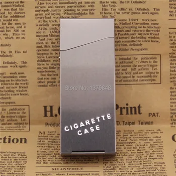 10Pcs/Daudz Alumīnija sakausējuma ladys cigarešu lietā var likt 20 ladys cigaretes Alumīnija sakausējuma cigarešu kaste