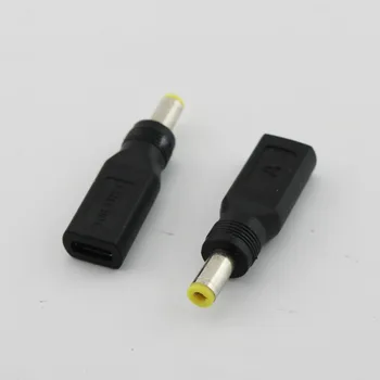 1pc 4.8 mm x 1.7 mm Male USB 3.1 C Tipa USB-C Sieviešu LĪDZSTRĀVAS Uzlādes Uzlādes Adapters Adapteris Savienotājs