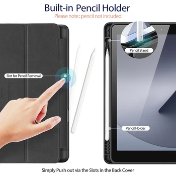 Irbulis+Tablet Case for iPad 8 10.2 Flip Ādas Gadījumā Tablet Stand Anti-Kritums Aizsardzības Gadījumā ar Smart Pen Irbuli