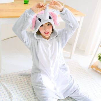 Pieaugušo Flaneļa Kigurumi Onesies Sleepwear Dzīvnieku Anime Multfilmu Pidžamas Charmander Dinozauru Panda Zilonis Cosplay Kostīmi