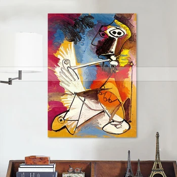 Krāsošana Roku darbs Pikaso Eļļas gleznu abstraktu, eļļas glezna moduļu Mākslas glezniecības Mājas Sienas bibliotēka Birojs Dekori