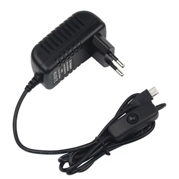 5V 3A Barošanas Lādētājs AC Adapteris, Mikro-USB Kabelis, ar Ieslēgšanas/Izslēgšanas Slēdzi Aveņu Pi 3 pi pro Modelis B B+ Plus