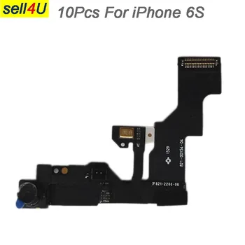 10Pcs oriģinālo Priekšējo Kameru iPhone 6S , grade A+ mazais Saskaras kamera wiht Gaismas Attāluma Sensors Flex Kabelis nomaiņa