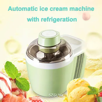 220V mājas saldējuma mašīna, mini automātiski konuss mašīna liela jauda, mājās gatavota saldējuma sundae