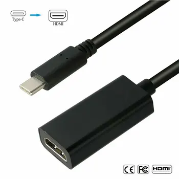 Micro HDMI Adapteris, Tips-C HDMI Male-HDMI Female, Kabeļa Savienotājs Pārveidotājs HDTV GoPro HDMI Mikro Piederumi