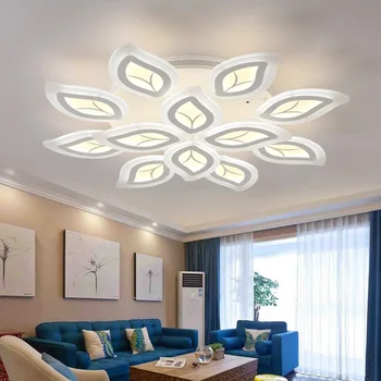 Radošā Akrila Lapu Formas LED Griestu lampas Dzīvojamā Istaba, Guļamistaba, Ēdamistaba, kabinets Komerciālais Apgaismojums Griestu lampas