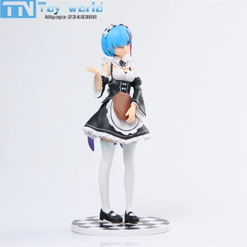 Re Dzīvi citā pasaulē no nulles Rem Ram Darbība-attēls 21cm Japānas Anime sexy Rem Ram PVC modelis skaitļi rotaļlietu kolekcija dāvanu