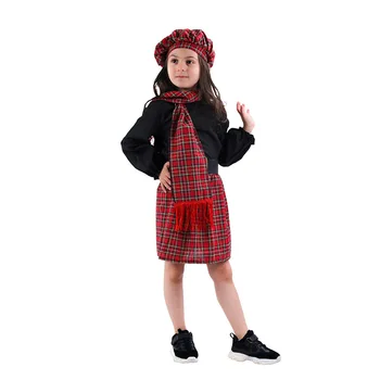 Meitenes kleita komplekts 5gab Skolas Meiteņu Svārki Izšūta kleita, uzvalks, meitenēm cosplay tērpu Halloween puse apģērbi